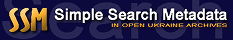 Simple Search Metadata logo (in open Ukraine archives)